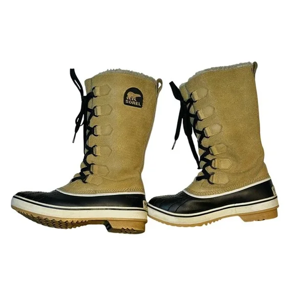 Sorel Tivoli High Women's Waterproof Snow Boots Lace Up Sherpa Lined Size 5.5 - Picture 5 of 16